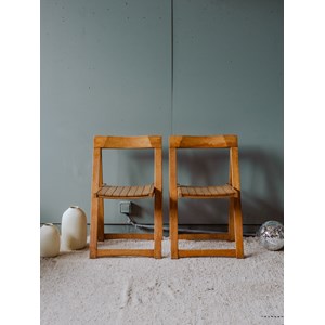 Lot de 4 chaises en bois n°1242