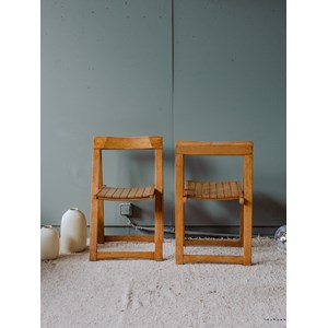 Lot de 4 chaises en bois n°1242