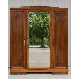 Grande armoire art déco en bois n°423