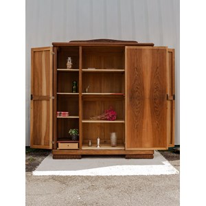 Grande armoire art déco en bois n°423