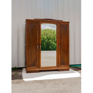 Grande armoire art déco en bois n°423