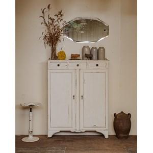 Buffet de couloir en bois blanc n°1524