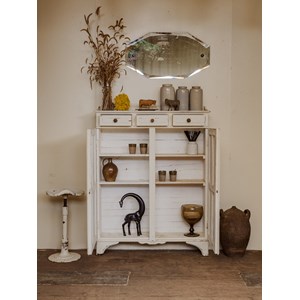 Buffet de couloir en bois blanc n°1524