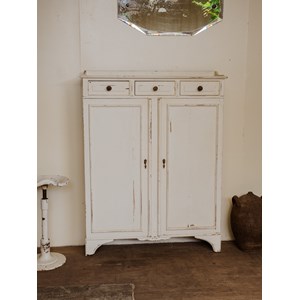 Buffet de couloir en bois blanc n°1524