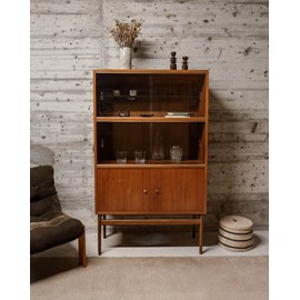 Vitrine en verre et en bois n°232