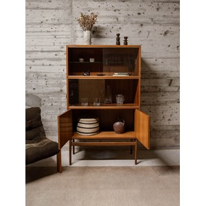 Vitrine en verre et en bois n°232