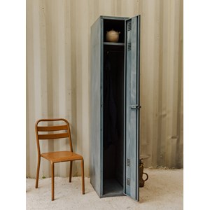 Vestiaire en métal gris n°345