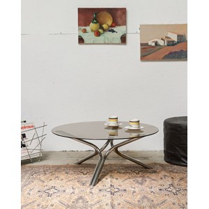 Table basse en verre fumé n°978