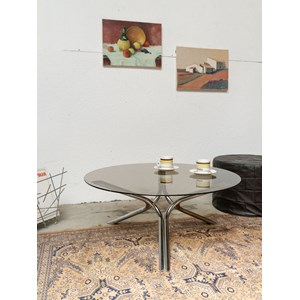 Table basse en verre fumé n°978