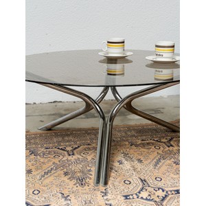 Table basse en verre fumé n°978