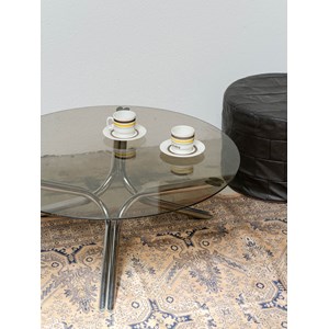 Table basse en verre fumé n°978