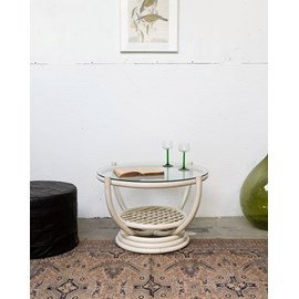 Léonie, la table basse en rotin n°942