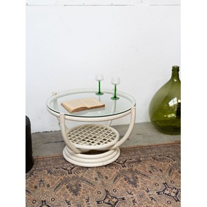 Léonie, la table basse en rotin n°942