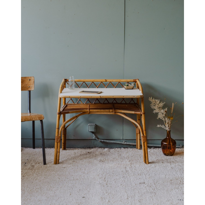 Debongout - Table d'appoint en rotin n°927