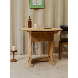 Table à manger ronde en bois n°1352