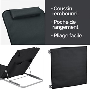 Tapis de plage - gris foncé