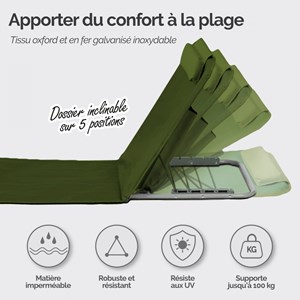 Tapis de plage - kaki