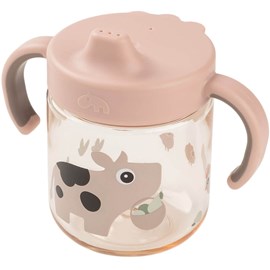 Tasse à bec à 2 anses tiny farm rose