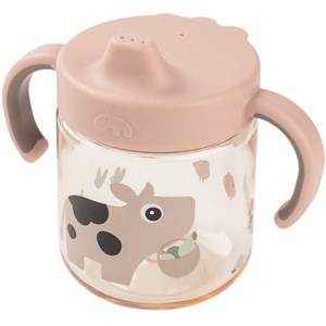 Tasse à bec à 2 anses tiny farm rose