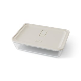 Lunch box verre 600 ml beige
