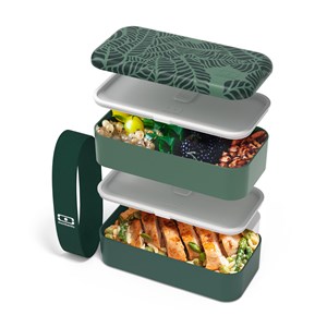 Set repas lunch box rectangle 1l graphic jungle