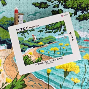 Puzzle 1000 pièces : noirmoutier l'anse rouge