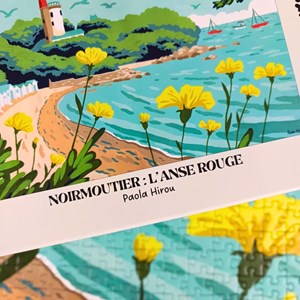 Puzzle 1000 pièces : noirmoutier l'anse rouge