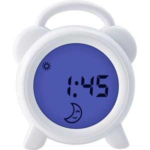 Réveil éducatif et veilleuse sleeptrainer blanc