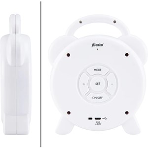 Réveil éducatif et veilleuse sleeptrainer blanc