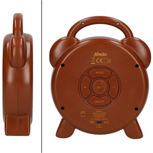 Réveil éducatif et veilleuse sleeptrainer singe