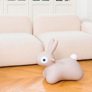 Ballon sauteur hoppi lapin beige