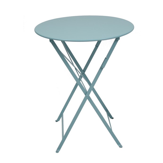 Table bistro bleu lagune ø 60 cm Nature & Découvertes