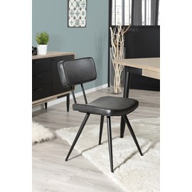 Tom - lot de 2 chaises noires
