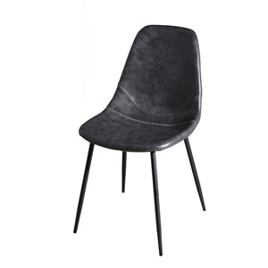 Tom - lot de 2 chaises john noires
