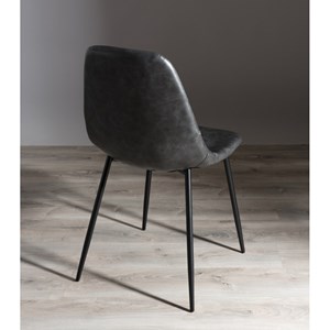Tom - lot de 2 chaises john noires