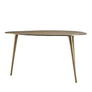 Johan - table basse goutte d'eau aluminium doré