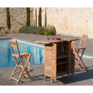 Fun - bar de jardin en bois teck