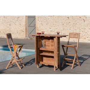 Fun - bar de jardin en bois teck