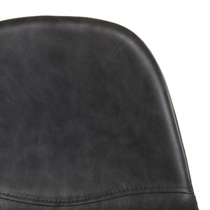 Tom - lot de 2 tabourets de bar john noir hauteur d'assise 80cm