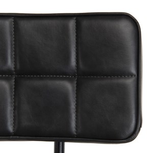 Tom - lot de 2 tabourets de bar james noir hauteur d'assise 80cm