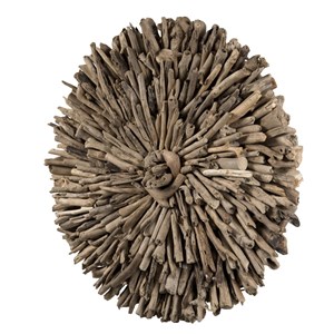 Sam - décoration murale ronde 80x80cm bois flotté