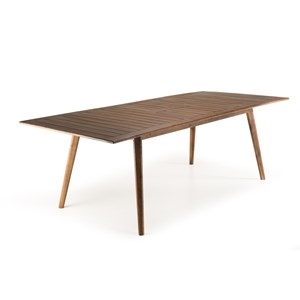 Vick - ensemble de jardin bois table ext. 4 chaises + 2 fauteuils
