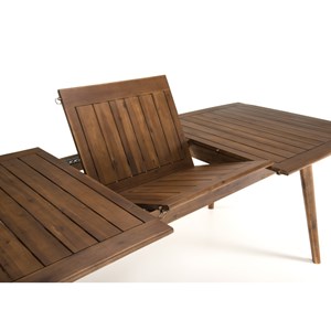 Vick - ensemble de jardin bois table ext. 4 chaises + 2 fauteuils