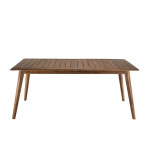 Vick - ensemble de jardin bois table ext. 4 chaises + 2 fauteuils