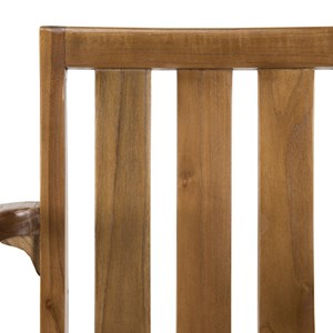 Maeva - ensemble de 2 fauteuils empilables en bois teck huilé