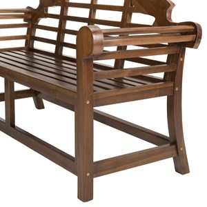 Maeva - banc de jardin sumatra en bois teck huilé