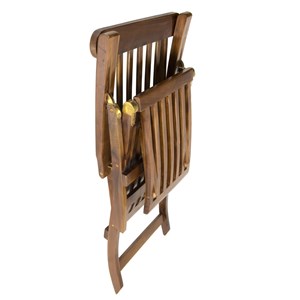 Maeva - chaise longue de jardin en bois teck huilé
