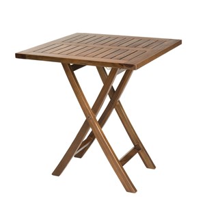 Maeva - ensemble de jardin bois teck huilé table 70x70cm + 2 chaises