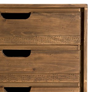 Andy - commode scandi bois marron 4 tiroirs