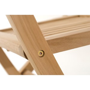 Fun - ensemble de 2 chaises de jardin lombock en bois teck
